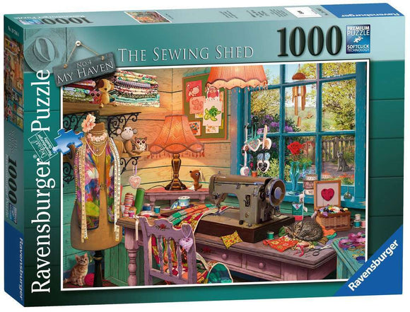 Ravensburger | The Sewing Shed - My Haven No.2 | 1000 Pieces | Jigsaw Puzzle