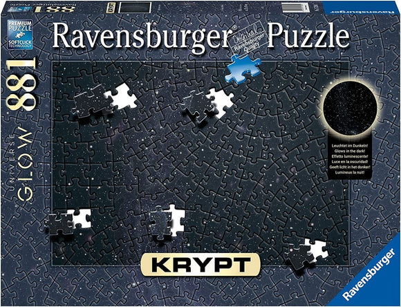 Ravensburger | Universe Glow - Krypt | 881 Pieces | Jigsaw Puzzle | Glow In The Dark