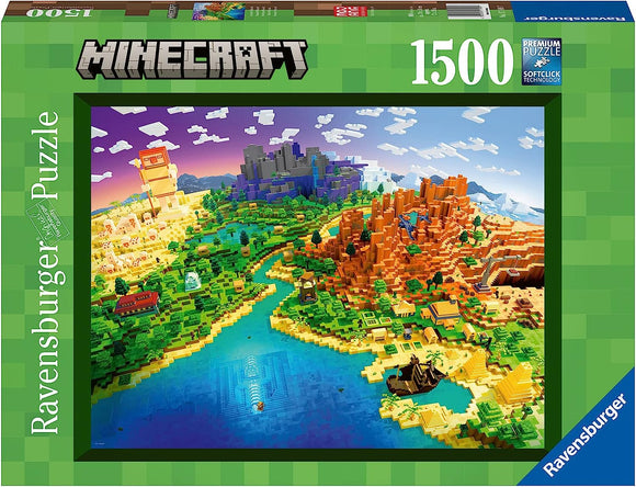 World of Minecraft | Ravensburger | 1500 Pieces | Jigsaw Puzzle