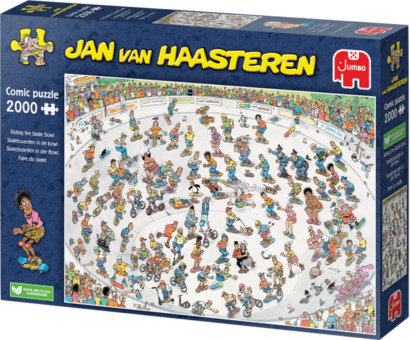 Riding The Skate Bowl - Jan van Haasteren | Jumbo | 2000 Pieces | Jigsaw Puzzle