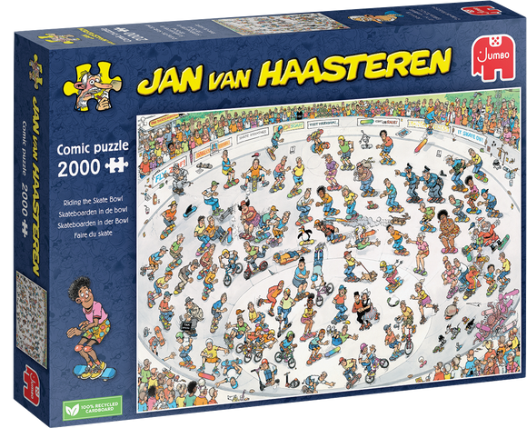 Riding The Skate Bowl - Jan van Haasteren | Jumbo | 2000 Pieces | Jigsaw Puzzle