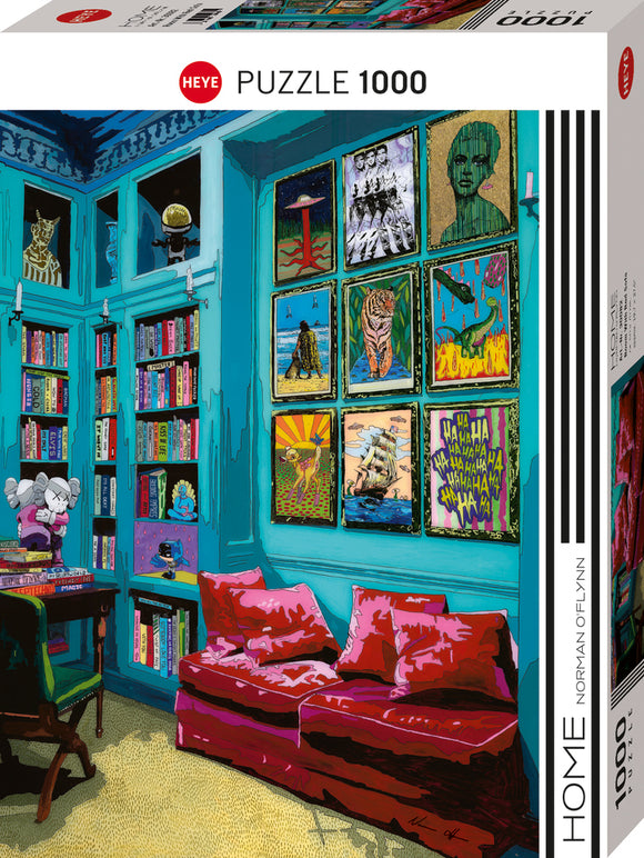 Room With Red Sofa - Home | Norman O'Flynn | Heye | 1000 Pieces | Jigsaw Puzzle