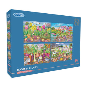 Roots And Shoots - Janice Daughters | Gibsons | 4 X 500 Pieces | Jigsaw Puzzle
