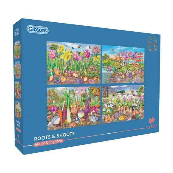 Roots And Shoots - Janice Daughters | Gibsons | 4 X 500 Pieces | Jigsaw Puzzle