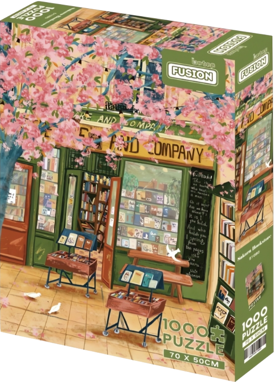 Sakura Bookstore | Botop Fusion | 1000 Pieces | Jigsaw Puzzle