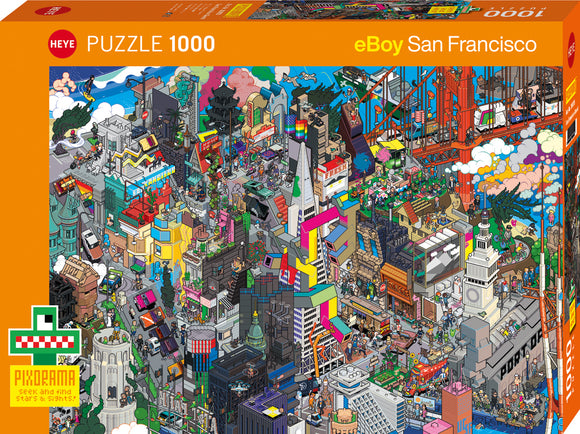 San Francisco Quest - Pixorama | eBoy | Heye | 1000 Pieces | Jigsaw Puzzle