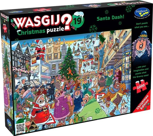 Santa Dash! - Christmas No.19 | Wasgij? | Holdson | 1000 Pieces | Jigsaw Puzzle