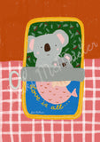 Sardine Koala - Suki McMaster | The Puzzle Collab | 99 Pieces | Micro Jigsaw Puzzle