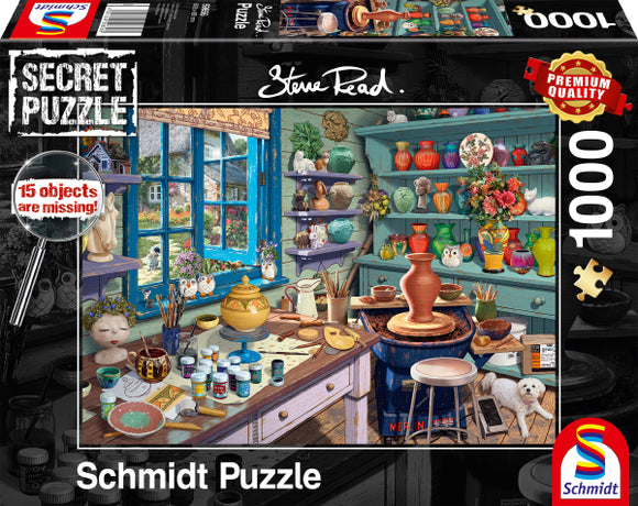 Schmidt | Artist Studio - Steve Read | Secret Puzzle | 1000 Pieces | Jigsaw Puzzle