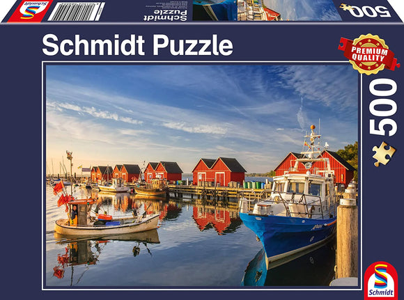 Schmidt | Fishing Harbour - Weisse Wiek | 500 Pieces | Jigsaw Puzzle
