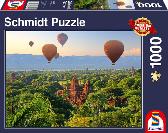 Schmidt | Hot Air Balloons - Mandalay, Myanmar | 1000 Pieces | Jigsaw Puzzle
