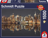 Schmidt | New York Skyline At Night | 1500 Pieces | Jigsaw Puzzle