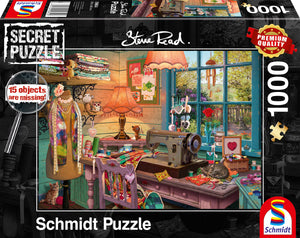 On The Sewing Room - Steve Road | Schmidt | Secret Puzzle | 1000 Pieces | Jigsaw Puzzle