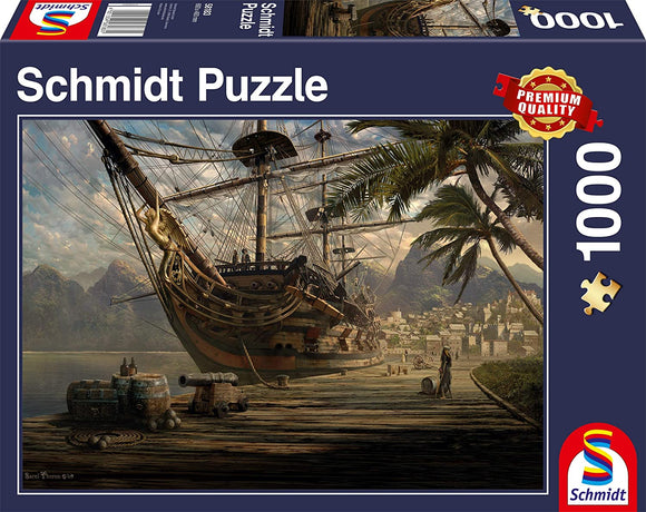 Schmidt | Ship At Anchor - Sarel Theron | 1000 Pieces | Jigsaw Puzzle