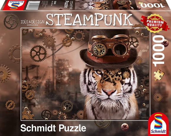 Schmidt | Steampunk Tiger - Markus Binz | 1000 Pieces | Jigsaw Puzzle