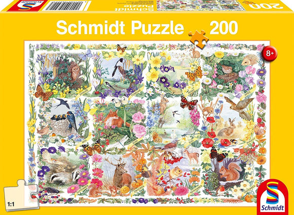 Schmidt | Through The Seasons - Anne Searle | 200 Pieces | Jigsaw Puzzle