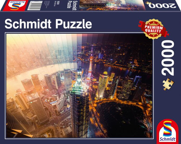 Schmidt | Time Slice - Day And Night | Dan Marker Moore | 2000 Pieces | Jigsaw Puzzle