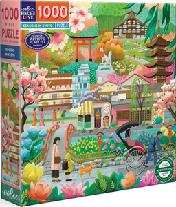 Seasons In Kyoto - Jennifer Potter | Eeboo | 1000 Pieces | Jigsaw Puzzle