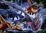 Shining Dragons - How To Train Your Dragon | Star Line | Ravensburger | 100 XXL Pieces | Glow In The Dark Jigsaw Puzzle