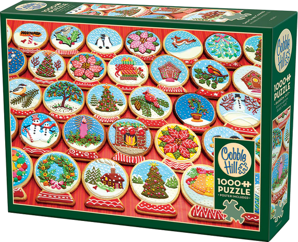 Snow Globe Cookies | Cobble Hill | 1000 Pieces | Jigsaw Puzzle