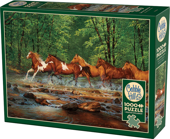 Spring Creek Run - Chris Cummings | Cobble Hill | 1000 Pieces | Jigsaw Puzzle