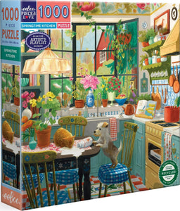 Springtime Kitchen - Jennifer Potter | Eeboo | 1000 Pieces | Jigsaw Puzzle
