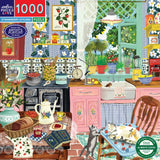 Strawberry Kitchen - Abby Jacobs | Eeboo | 1000 Pieces | Jigsaw Puzzle