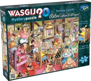 Sunday Lunch! - Mystery No.5 | Wasgij? | Holdson | 500 XL Pieces | Jigsaw Puzzle