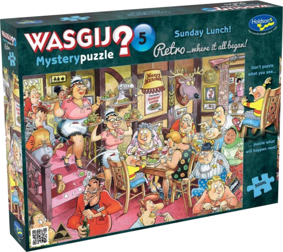 Sunday Lunch! - Mystery No.5 | Wasgij? | Holdson | 500 XL Pieces | Jigsaw Puzzle