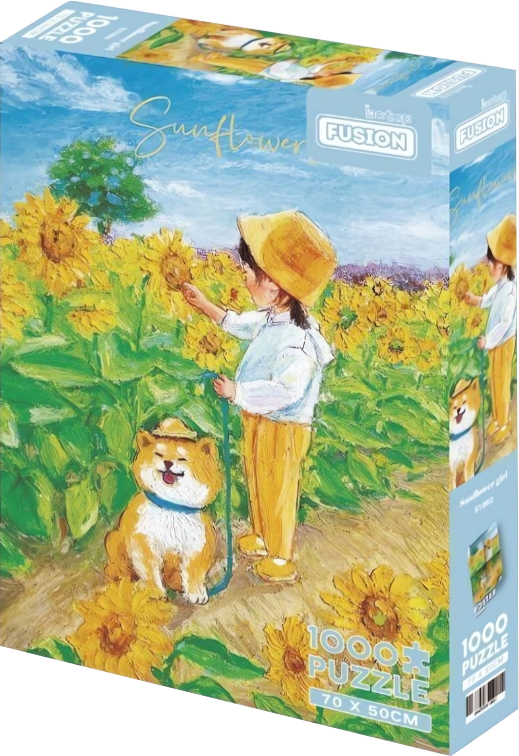 Sunflower Girl | Botop Fusion | 1000 Pieces | Jigsaw Puzzle