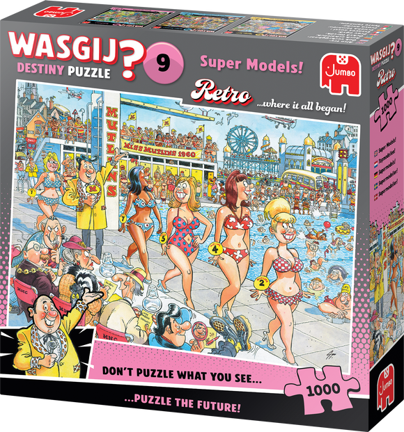 Super Models! - Destiny No.9 | Wasgij? Retro | Jumbo | 1000 Pieces | Jigsaw Puzzle