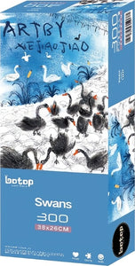 Swans | Blackcard | Botop | 300 Pieces | Jigsaw Puzzle