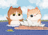 Sydney Opera House And Cats - Miss Wenly | The Puzzle Collab | 99 Pieces | Micro Jigsaw Puzzle