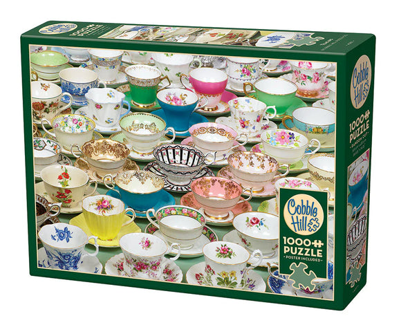 Teacups | Cobble Hill | 1000 Pieces | Jigsaw Puzzle