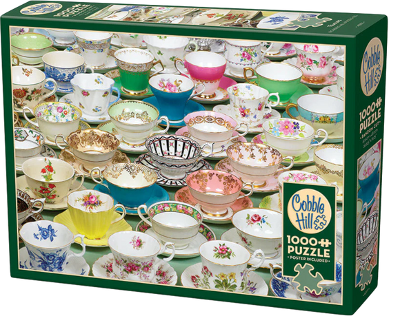 Teacups | Cobble Hill | 1000 Pieces | Jigsaw Puzzle