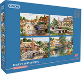 Terry's Waterways - Terry Harrison | Gibsons | 4 X 500 Pieces | Jigsaw Puzzle