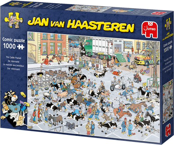 The Cattle Market - Jan van Haasteren | Jumbo | 1000 Pieces | Jigsaw Puzzle