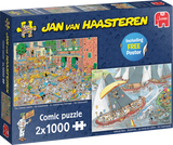 The Cheese Market & Sailboat Race | Jan van Haasteren | Jumbo | 2 X 1000 Pieces | Jigsaw Puzzle