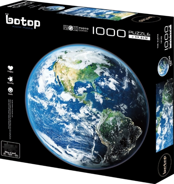 The Earth | Botop | 1000 Pieces | Circular Jigsaw Puzzle