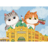 The Flinders Street Station And Cats - Miss Wenly | The Puzzle Collab | 500 Pieces | Jigsaw Puzzle