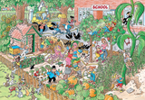 The School Garden - Junior No.18 | Jan van Haasteren | Jumbo | 360 Pieces | Jigsaw Puzzle