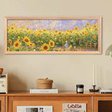 The Summer of Sunflowers | Blackcard | Botop | 1000 Pieces | Panorama Jigsaw Puzzle