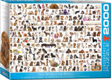The World Of Dogs | Eurographics | 2000 Pieces | Jigsaw Puzzle