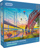 Three Bridges Crossing - Dominic Davison | Gibsons | 1000 Pieces | Jigsaw Puzzle