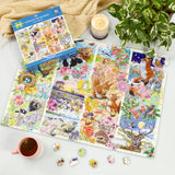 Through The Seasons - Janice Daughters | Gibsons | 500 XL Pieces | Jigsaw Puzzle