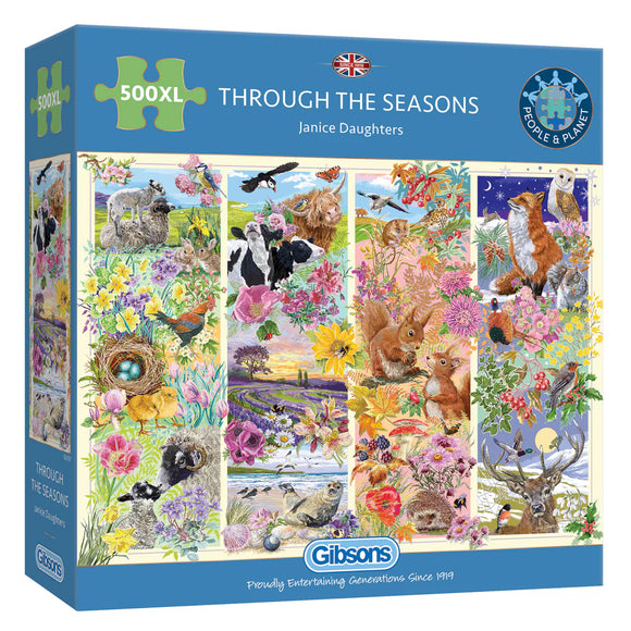 Through The Seasons - Janice Daughters | Gibsons | 500 XL Pieces | Jigsaw Puzzle