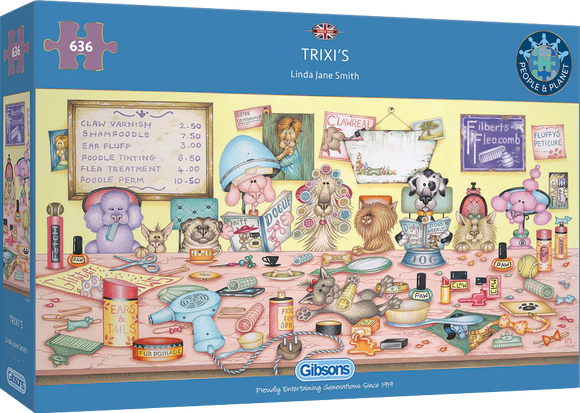 Trixi's - Linda Jane Smith | Gibsons | 636 Pieces | Panorama Jigsaw Puzzle