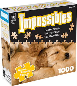 Puppies | Impossibles | Bepuzzled | 1000 Pieces | Jigsaw Puzzle