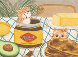 Vegemite And Cats - Miss Wenly | The Puzzle Collab | 99 Pieces | Micro Jigsaw Puzzle