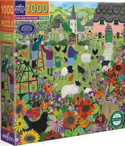 Village Orchard - Vanessa Bowman | Eeboo | 1000 Pieces | Jigsaw Puzzle
